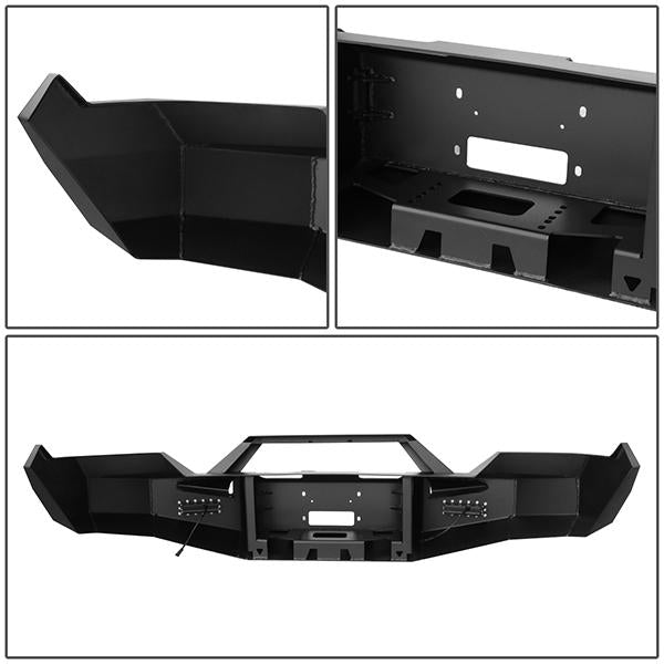 13-18 Ram Truck 1500 Rock Crawler Front Bumper - W/Winch Plate+LED Fog Light - FGBP-003 - 6