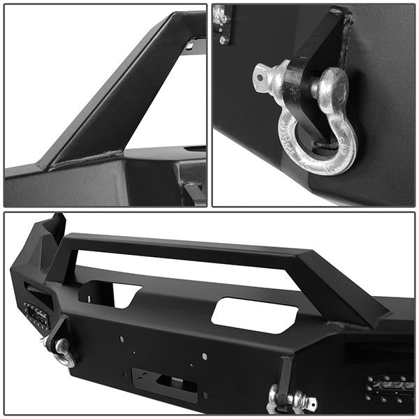 10-14 Ford F150 Raptor Rock Crawler Front Bumper - W/Winch Plate+LED Fog Light - FGBP-004 - 3