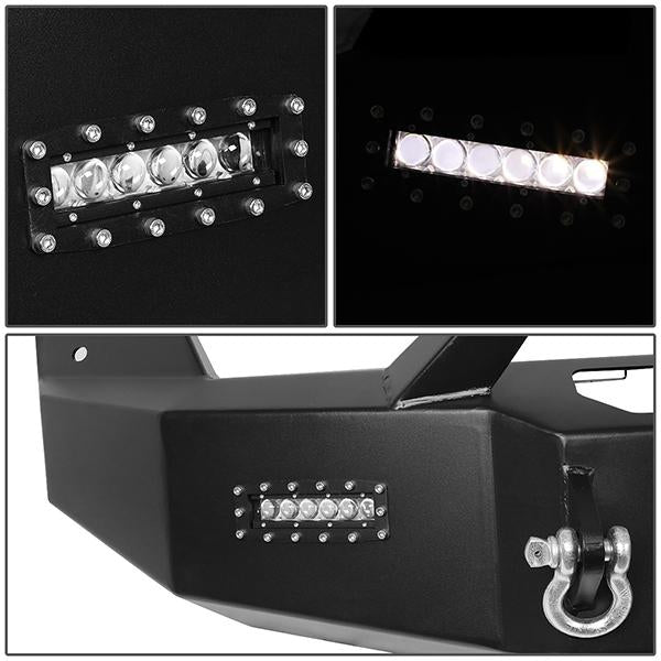 10-14 Ford F150 Raptor Rock Crawler Front Bumper - W/Winch Plate+LED Fog Light - FGBP-004 - 4