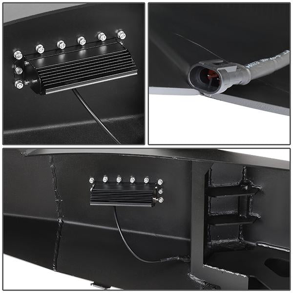 10-14 Ford F150 Raptor Rock Crawler Front Bumper - W/Winch Plate+LED Fog Light - FGBP-004 - 7