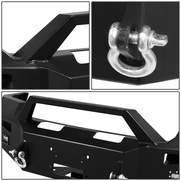 09-14 Ford F150 Rock Crawler Front Bumper - W/Winch Plate+LED Fog Light+D-Ring - FGBP-005 - 3
