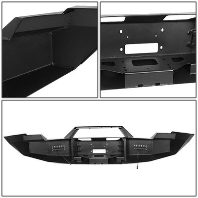 09-14 Ford F150 Rock Crawler Front Bumper - W/Winch Plate+LED Fog Light+D-Ring - FGBP-005 - 6