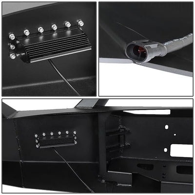 09-14 Ford F150 Rock Crawler Front Bumper - W/Winch Plate+LED Fog Light+D-Ring - FGBP-005 - 7