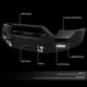07-13 GMC Sierra 1500 Rock Crawler Front Bumper - W/Winch Plate+LED Fog Light - FGBP-006 - 2