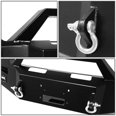 07-13 GMC Sierra 1500 Rock Crawler Front Bumper - W/Winch Plate+LED Fog Light - FGBP-006 - 3