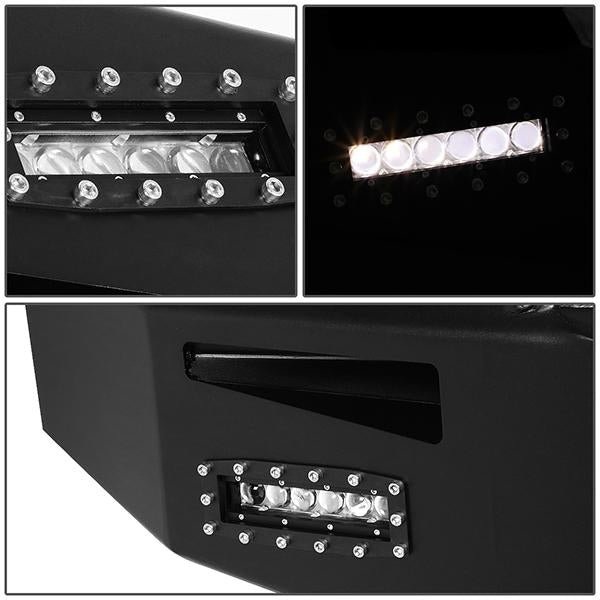 07-13 GMC Sierra 1500 Rock Crawler Front Bumper - W/Winch Plate+LED Fog Light - FGBP-006 - 4