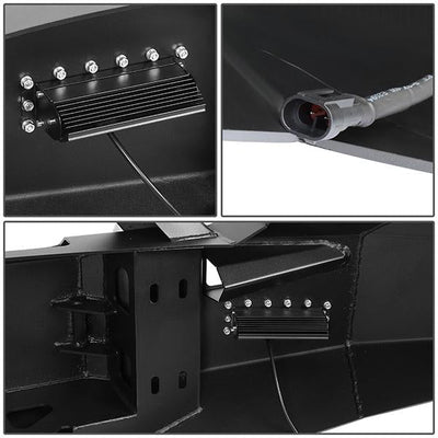 07-13 GMC Sierra 1500 Rock Crawler Front Bumper - W/Winch Plate+LED Fog Light - FGBP-006 - 7
