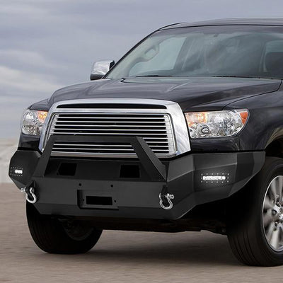 07-13 Toyota Tundra Rock Crawler Front Bumper - W/Winch Plate+2X LED Fog Light - FGBP-008 - 9