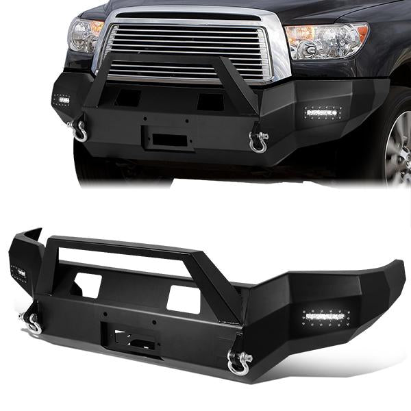 07-13 Toyota Tundra Rock Crawler Front Bumper - W/Winch Plate+2X LED Fog Light - FGBP-008 - 1
