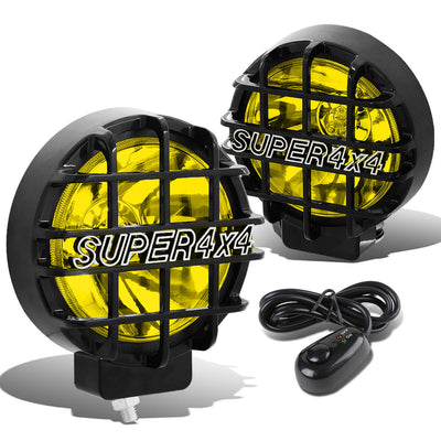 D-Motoring - Fog Lights - 6 - W / Switch - Black Housing - Amber Lens - Pair  - 1