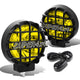 D-Motoring - Fog Lights - 6 - W / Switch - Black Housing - Amber Lens - Pair  - 1