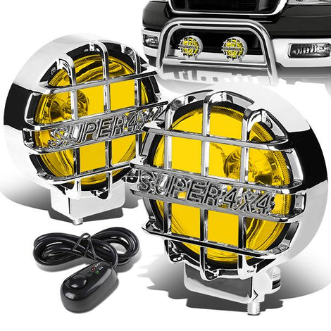 Off-Road Universal Fog Lights <br>w/ Switch + Wiring Harness