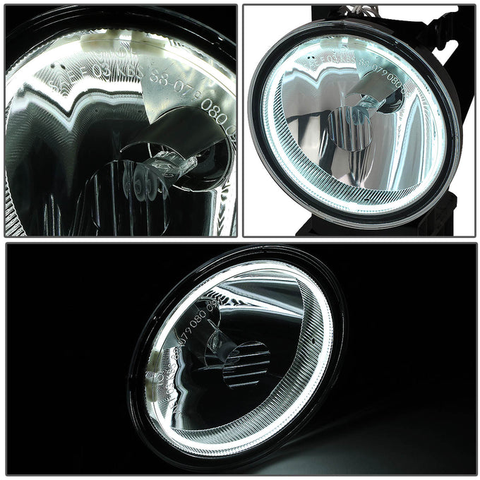Halo Ring Fog Lights w/ Bulbs <br>01-06 GMC Yukon Denali, 2006 Cadillac Escalade