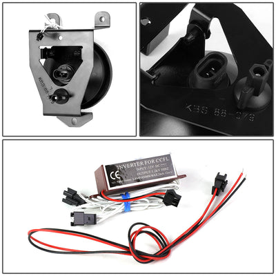 Halo Ring Fog Lights w/ Bulbs <br>01-06 GMC Yukon Denali, 2006 Cadillac Escalade