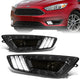 LED DRL Fog Lights w/ Wiring Harness + Bezel <br>15-17 Ford Focus