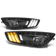 D-Motoring - Fog Lights - LED DRL - Black Housing - Clear Lens - Plug-n-Play - Pair - 15-17 Ford Focus - 1