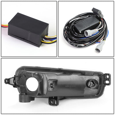 D-Motoring - Fog Lights - LED DRL - Black Housing - Clear Lens - Plug-n-Play - Pair - 15-17 Ford Focus - 4