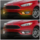 D-Motoring - Fog Lights - LED DRL - Black Housing - Clear Lens - Plug-n-Play - Pair - 15-17 Ford Focus - 5