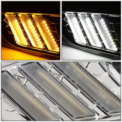 D-Motoring - Fog Lights - LED DRL - Amber Lens - Plug-n-Play - Pair - 15-17 Ford Focus - 2