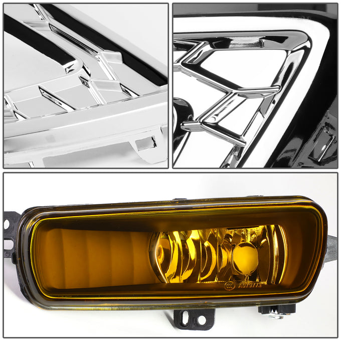 D-Motoring - Fog Lights - LED DRL - Amber Lens - Plug-n-Play - Pair - 15-17 Ford Focus - 3