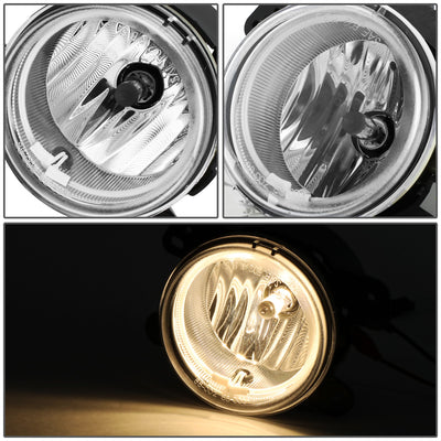 D-Motoring - Fog Lights - Halo Ring - Clear Lens - Plug-n-Play - Pair - Chrysler 300 C SRT8 Touring Limited S / PT Cruiser / Dodge Journey / Magnum / Jeep Wrangler - 3