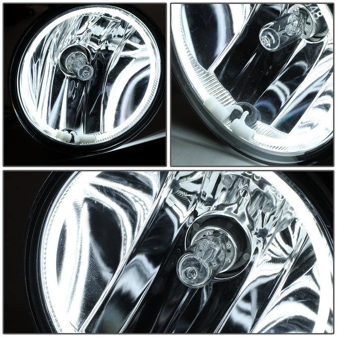 D-Motoring - Fog Lights - Halo Ring - Clear Lens - Plug-n-Play - Pair - Ford Mustang Shelby / Bullitt / Escape / Explorer Sport Trac - 2