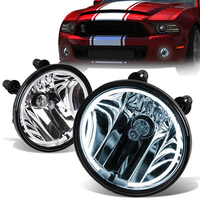 Halo Ring Fog Lights w/ Bulb <br>07-14 Ford Mustang Shelby Bullitt, 07-10 Ford Escape