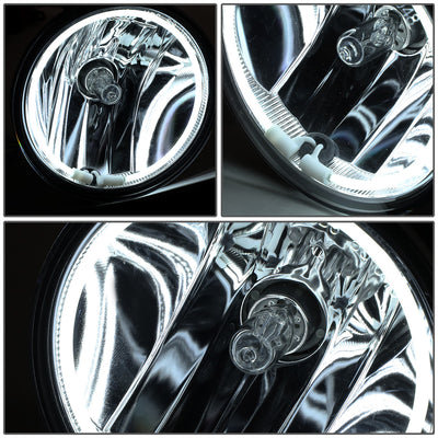 D-Motoring - Fog Lights - Halo Ring - Smoked Lens - Plug-n-Play - Pair - Ford Mustang Shelby / Bullitt / Escape / Explorer Sport Trac - 2