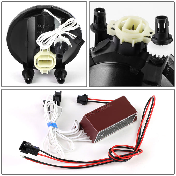 D-Motoring - Fog Lights - Halo Ring - Smoked Lens - Plug-n-Play - Pair - Ford Mustang Shelby / Bullitt / Escape / Explorer Sport Trac - 4