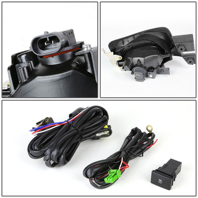 D-Motoring - Fog Lights - W / Switch - Clear Lens - Plug-n-Play - Pair - 03-05 Honda Accord 4Dr Sedan - 4