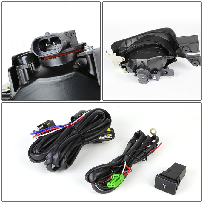 D-Motoring - Fog Lights - W / Switch - Clear Lens - Plug-n-Play - Pair - 03-05 Honda Accord 4Dr Sedan - 4