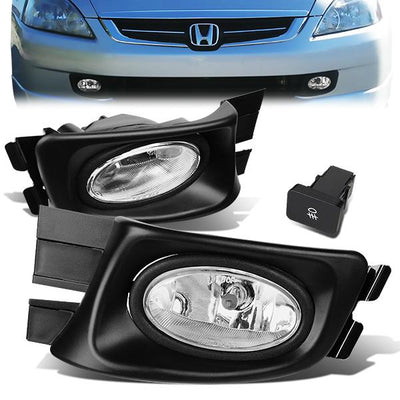Factory Style Fog Lights w/ Switch + Wiring Harness <br>03-05 Honda Accord Sedan