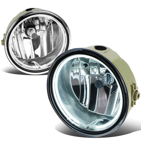 D-Motoring - Fog Lights - Halo Ring - Clear Lens - Plug-n-Play - Pair - Ford F-150 / Lincoln Mark LT - 1
