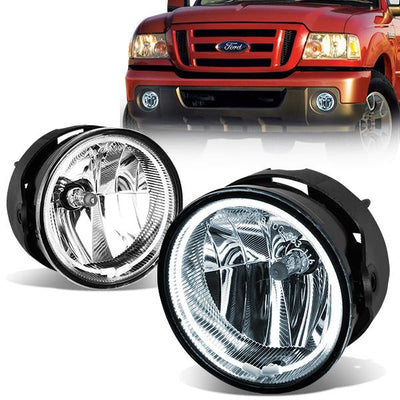 Halo Ring Fog Lights w/ Bulb <br>08-11 Ford Ranger, 07-17 Expedition