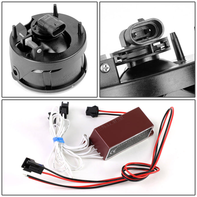 D-Motoring - Fog Lights - Halo Ring - Smoked Lens - Plug-n-Play - Pair - Ford Ranger / Expedition - 4