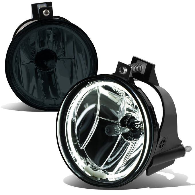 D-Motoring - Fog Lights - Halo Ring - Smoked Lens - Plug-n-Play - Pair - 03-05 Dodge Neon - 1