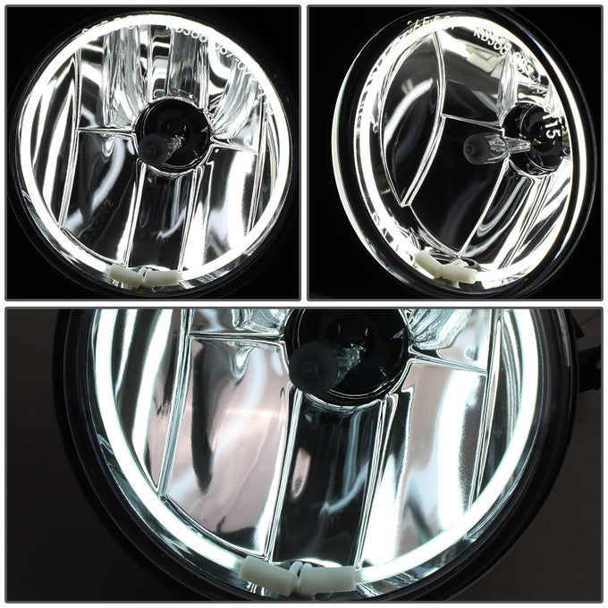 D-Motoring - Fog Lights - Halo Ring - Smoked Lens - Plug-n-Play - Pair - 03-05 Dodge Neon - 2