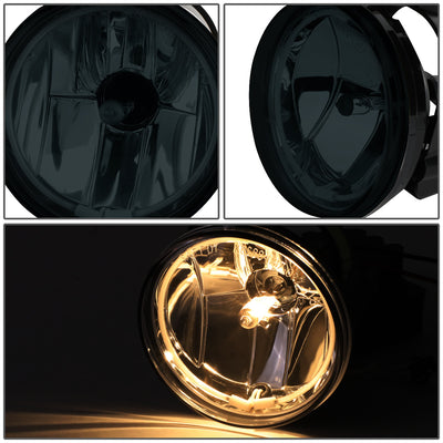 D-Motoring - Fog Lights - Halo Ring - Smoked Lens - Plug-n-Play - Pair - 03-05 Dodge Neon - 3