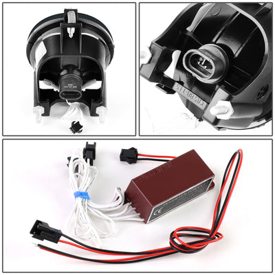 D-Motoring - Fog Lights - Halo Ring - Smoked Lens - Plug-n-Play - Pair - 03-05 Dodge Neon - 4
