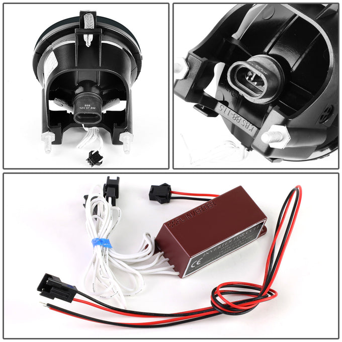 D-Motoring - Fog Lights - Halo Ring - Smoked Lens - Plug-n-Play - Pair - 03-05 Dodge Neon - 4