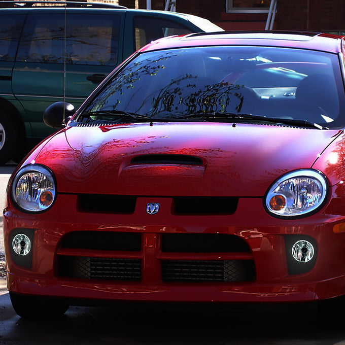 D-Motoring - Fog Lights - Halo Ring - Smoked Lens - Plug-n-Play - Pair - 03-05 Dodge Neon - 5