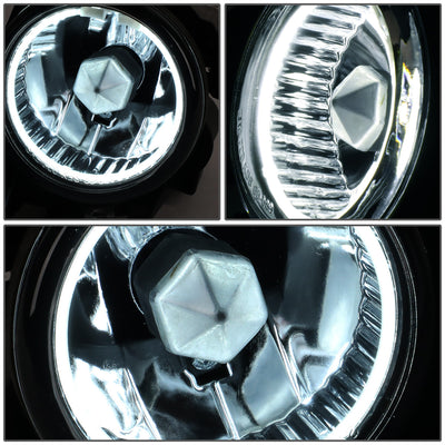 D-Motoring - Fog Lights - Halo Ring - Smoked Lens - Plug-n-Play - Pair - Subaru Impreza / Impreza WRX - 2