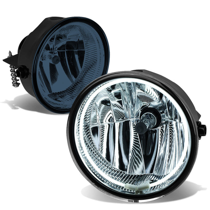 D-Motoring - Fog Lights - Halo Ring - Smoked Lens - Plug-n-Play - Pair - Ford F-150 / Lincoln Mark LT - 1