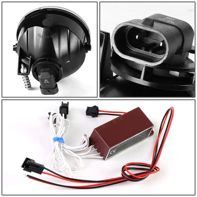 D-Motoring - Fog Lights - Halo Ring - Smoked Lens - Plug-n-Play - Pair - Ford F-150 / Lincoln Mark LT - 4