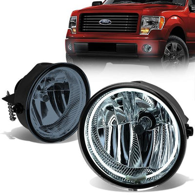Halo Ring Fog Lights w/ Bulb <br>11-14 Ford F-150 Lincoln Mark LT