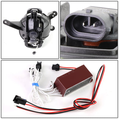 D-Motoring - Fog Lights - Halo Ring - Clear Lens - Plug-n-Play - Pair - 11-14 Chevy Cruze - 4