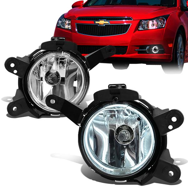 Halo Ring Fog Lights w/ Bulb <br>11-14 Chevy Cruze