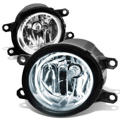 D-Motoring - Fog Lights - Halo Ring - Clear Lens - Plug-n-Play - Pair - Lexus / Toyota Avalon / Camry / Corolla Tacoma - 1