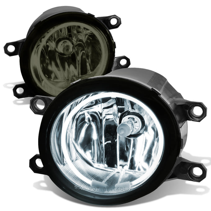 D-Motoring - Fog Lights - Halo Ring - Smoked Lens - Plug-n-Play - Pair - Lexus / Toyota Avalon / Camry / Corolla Tacoma - 1