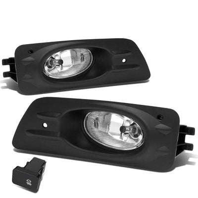 D-Motoring - Fog Lights - W / Switch - Clear Lens - Plug-n-Play - Pair - 06-07 Honda Accord 4Dr Sedan - 1